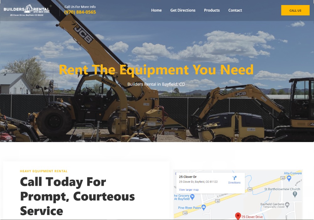 Builders Rental site Projects 360Durango