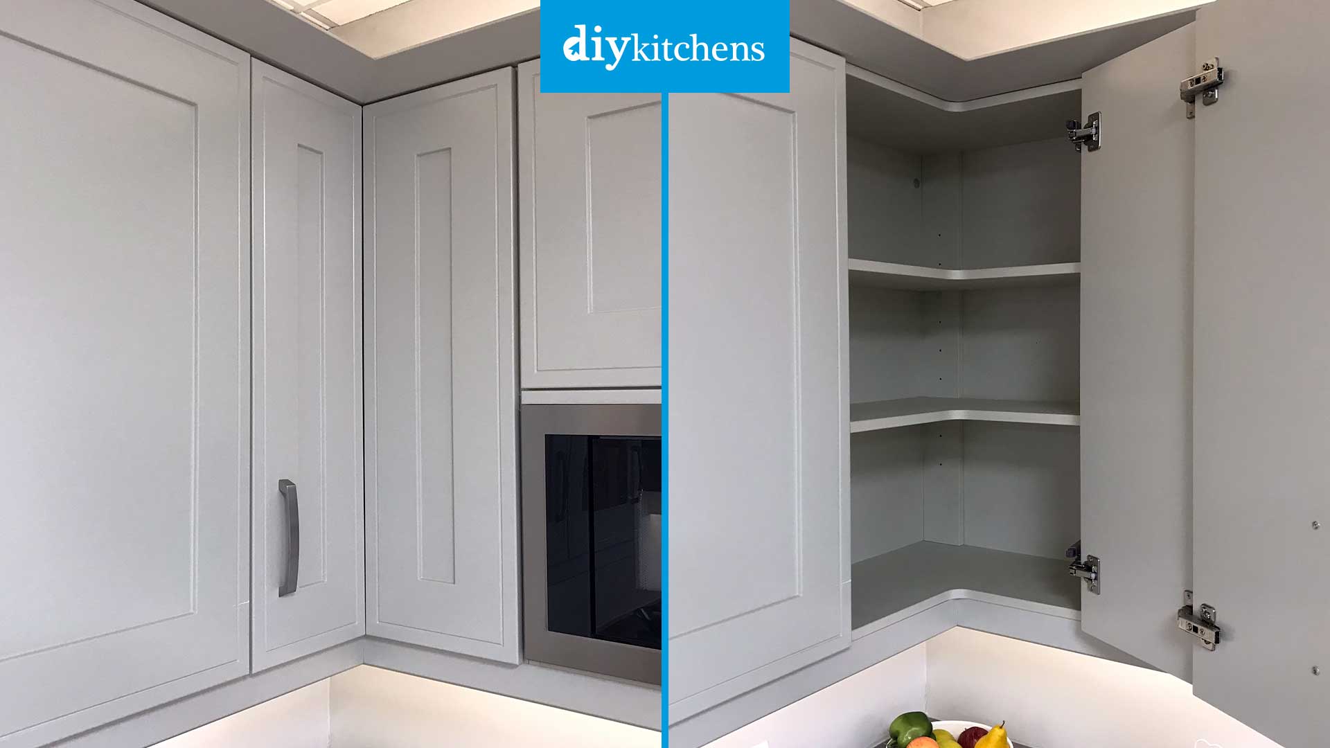 How to choose a corner wall unit DIY Kitchens Advice