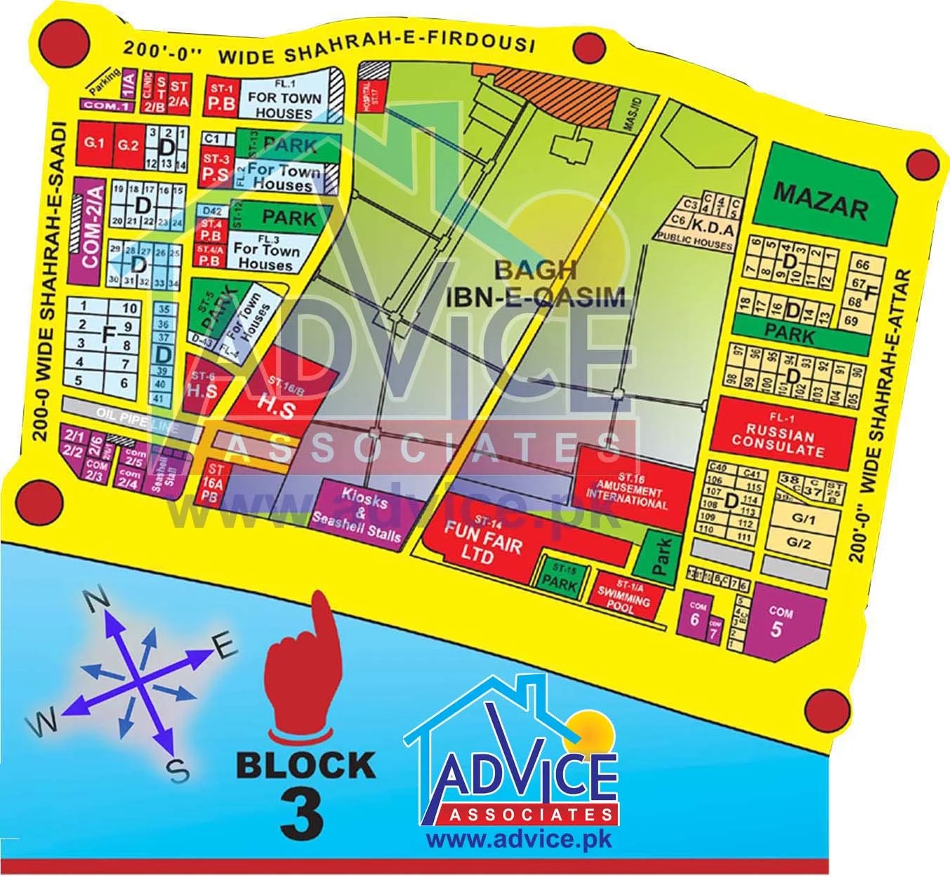 Clifton Karachi Map Bath Island Karachi map