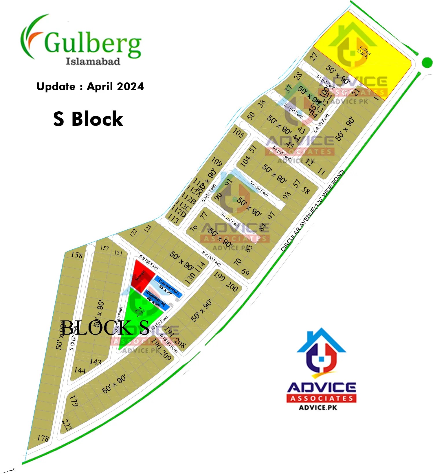 Gulberg Residentia Block S