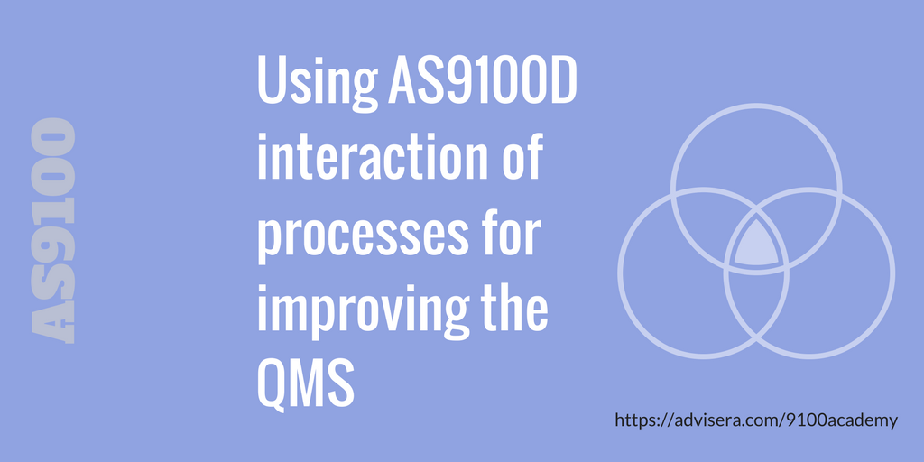 Using AS9100D interaction of processes for improving the QMS