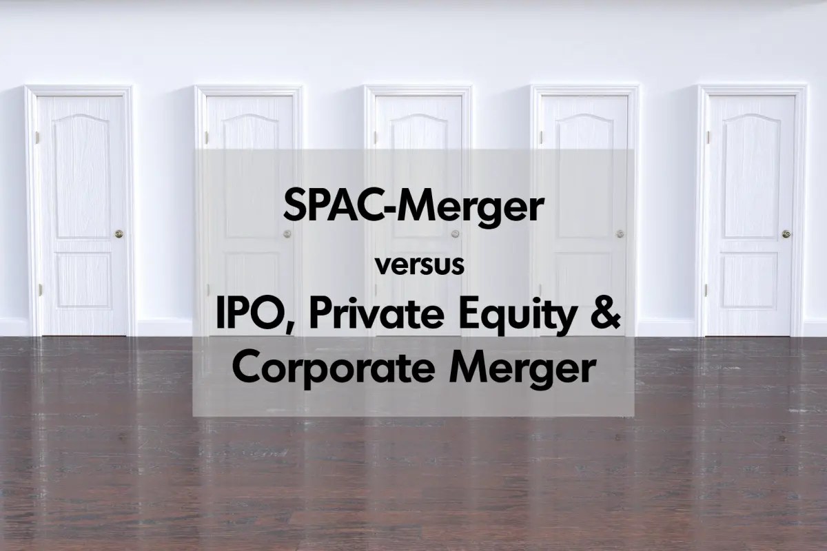SPACMerger vs. IPO, Private Equity und Corporate Merger ADVISOS