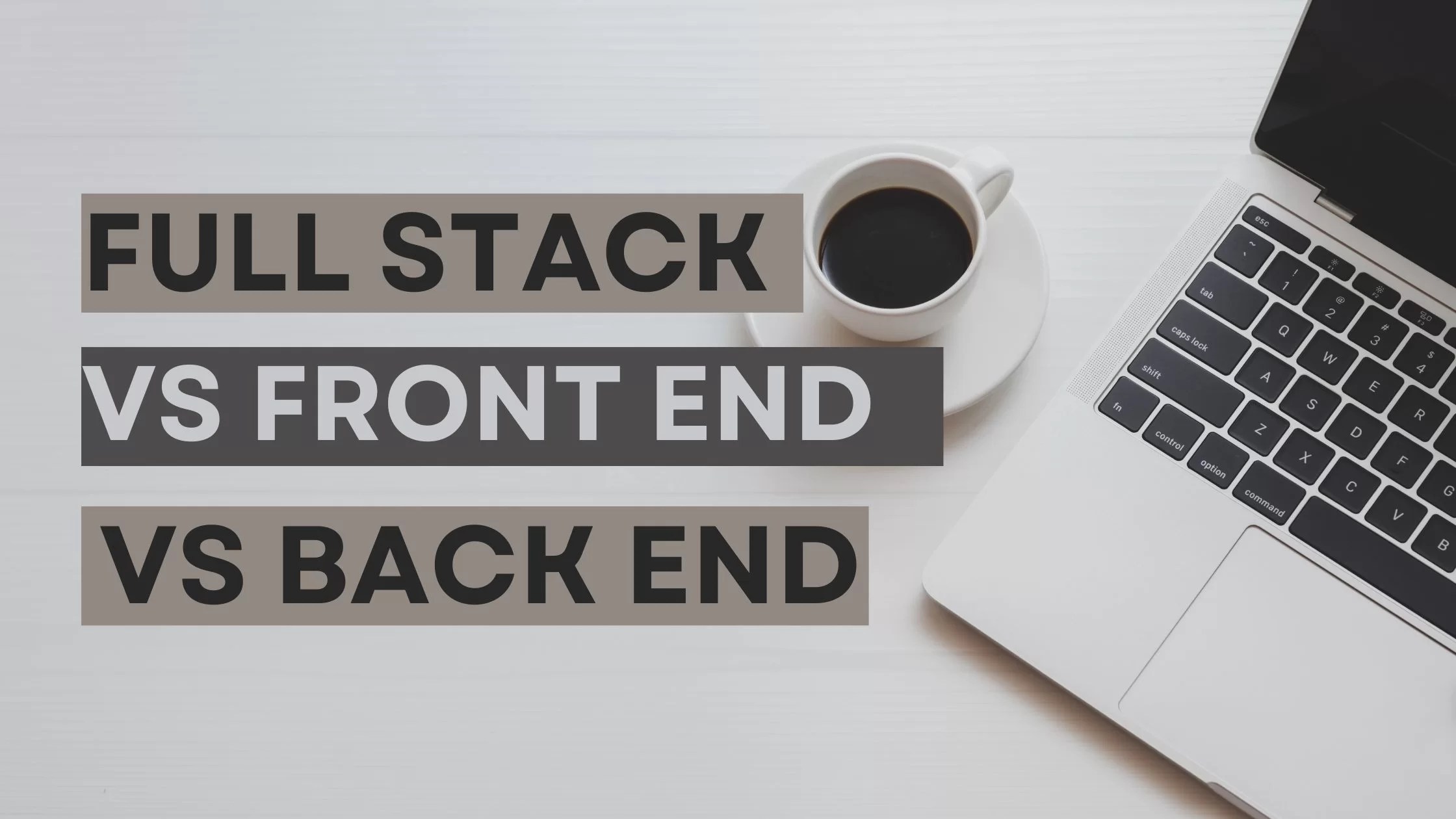 Full Stack vs Front End vs Back End Which Developer Path Is Right for You?