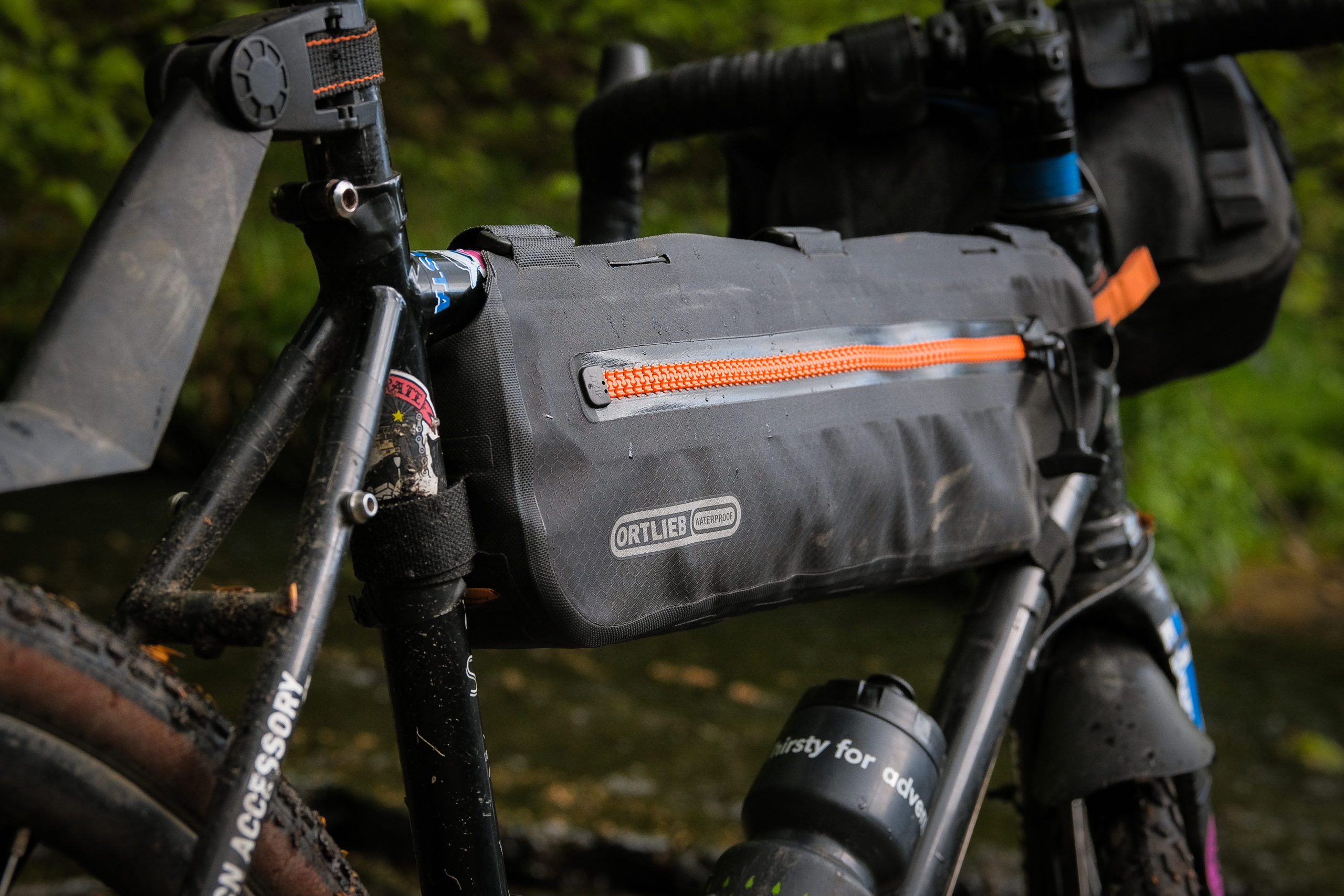 Ortlieb FramePack Toptube bags review zip vs roll closure ADVNTR.cc