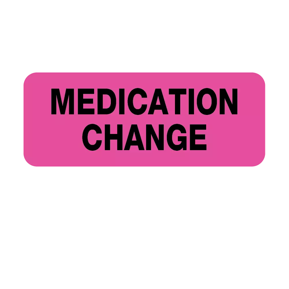 Label, Medication Change Nevs Ink Nev's Ink