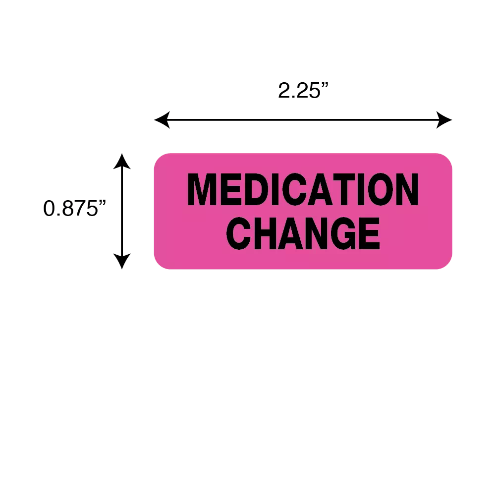 Label, Medication Change Nevs Ink Nev's Ink