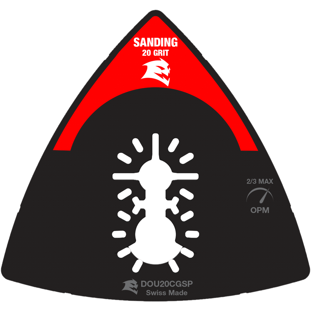 Diablo 31/2 in. 20Grit Universal Fit Carbide Grit Oscillating Sanding