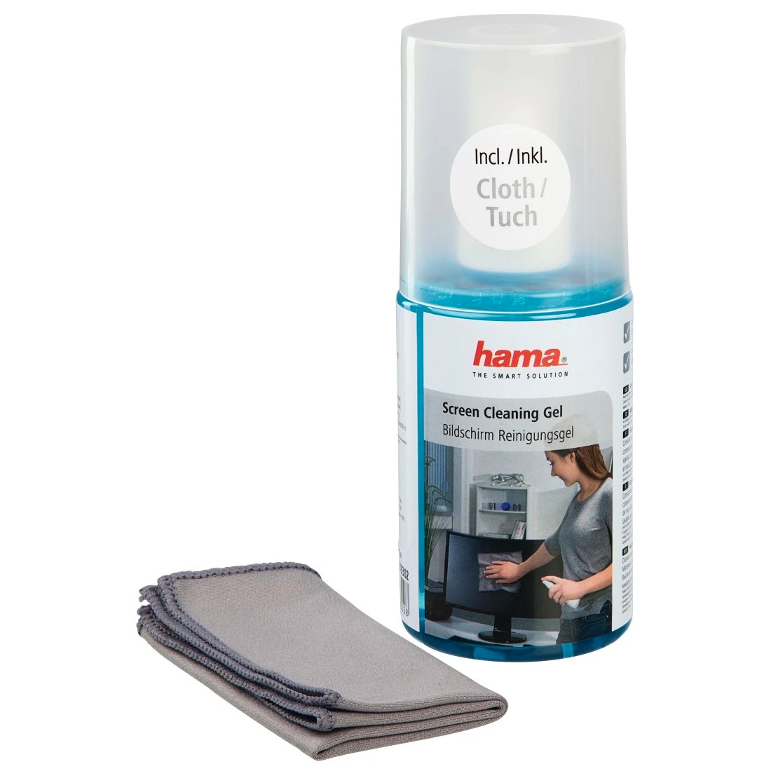 Screen Cleaning Gel, 200 ml, cloth included Hama