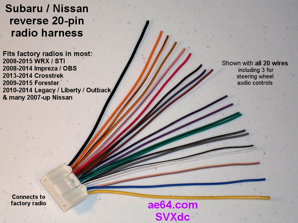 Nissan Stereo Wiring Harnes Diagram