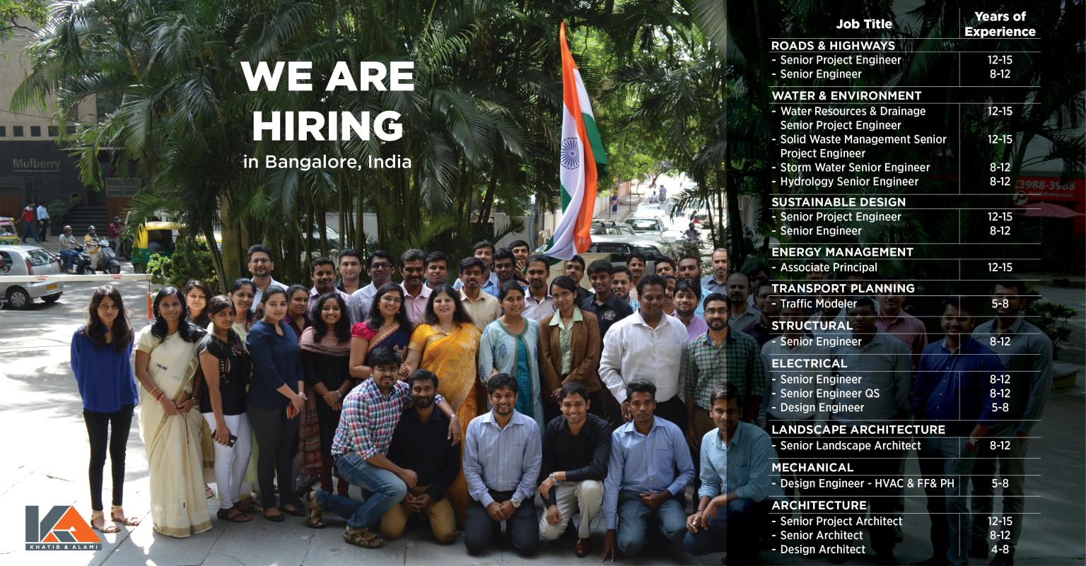 Openings with Khatib & Alami (K&A) in Bangalore AEC