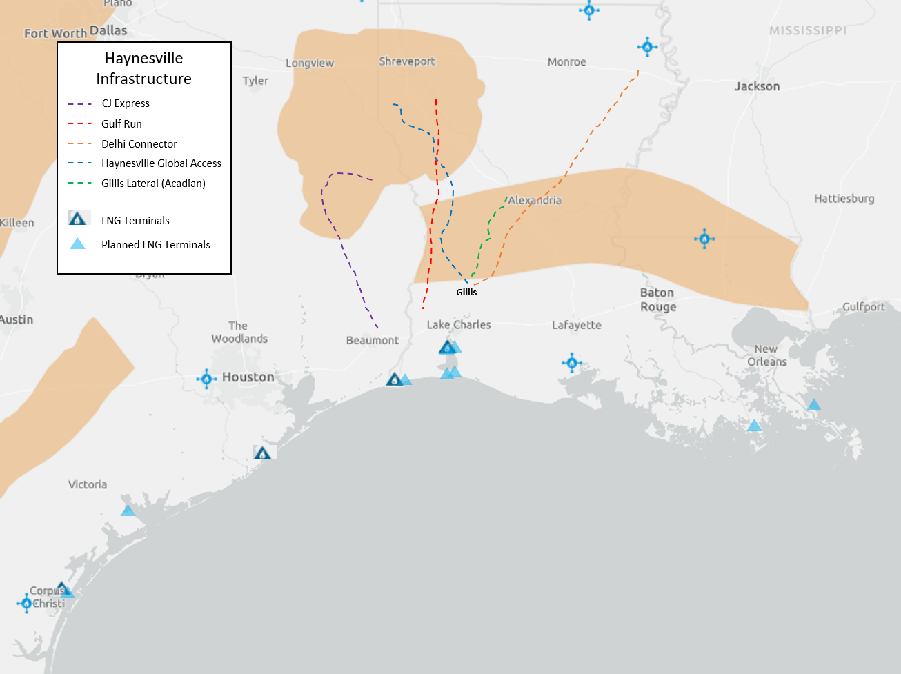 Two Haynesville Area Pipeline Projects Due in 2021
