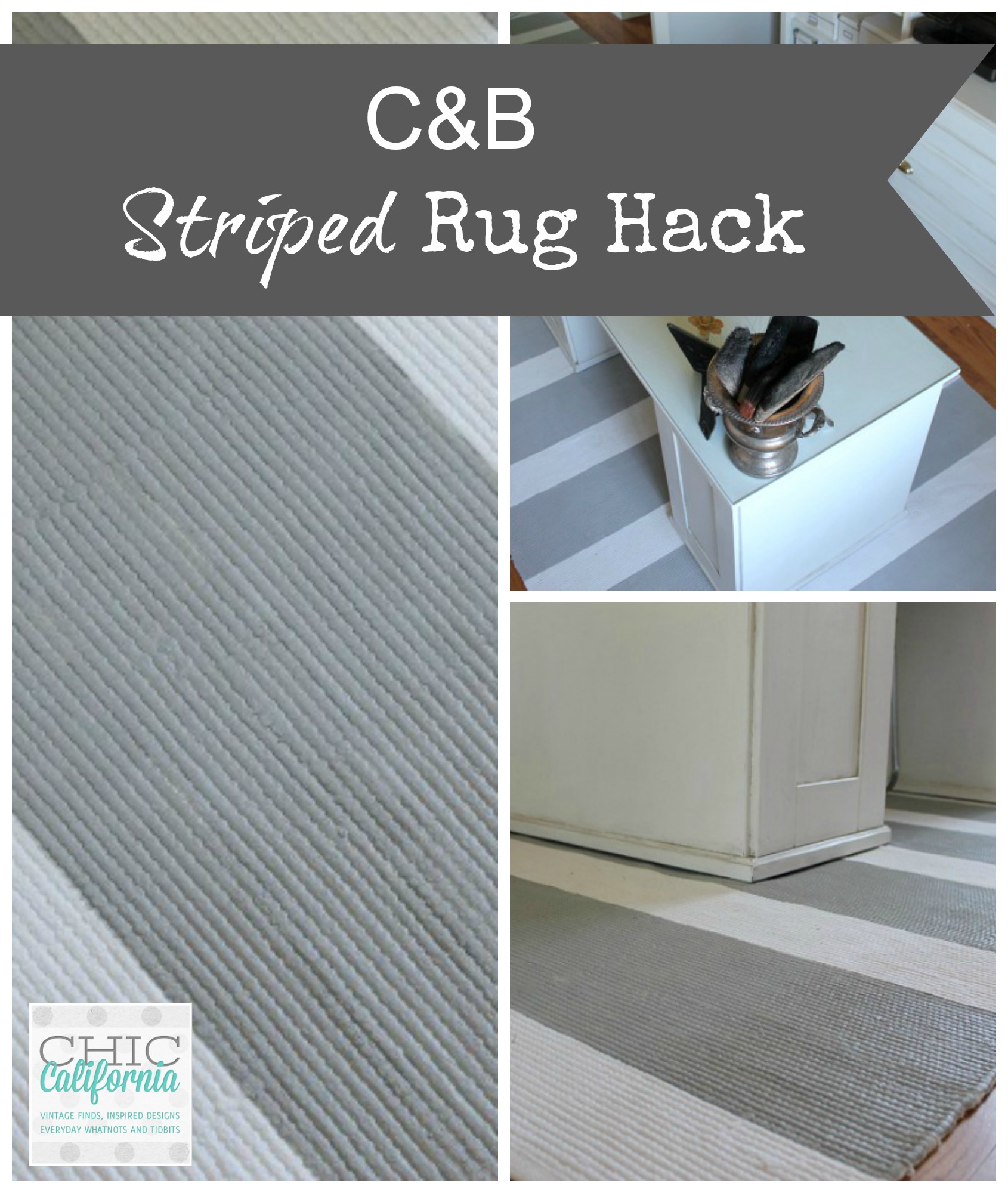 C&B Striped Rug Hack adrienne elizabeth