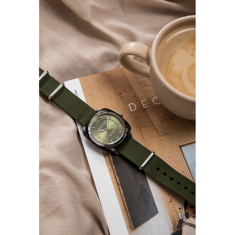 Montre CLUBMASTER BRISTON Bracelet Nato Vert Olive 21536.SA.UG.26.NOL Aelys