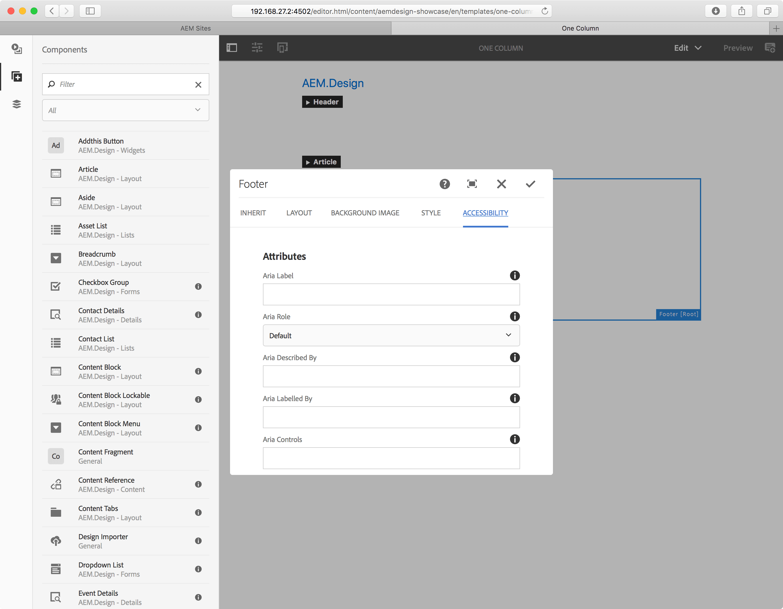 Touch UI Migration AEM.Design