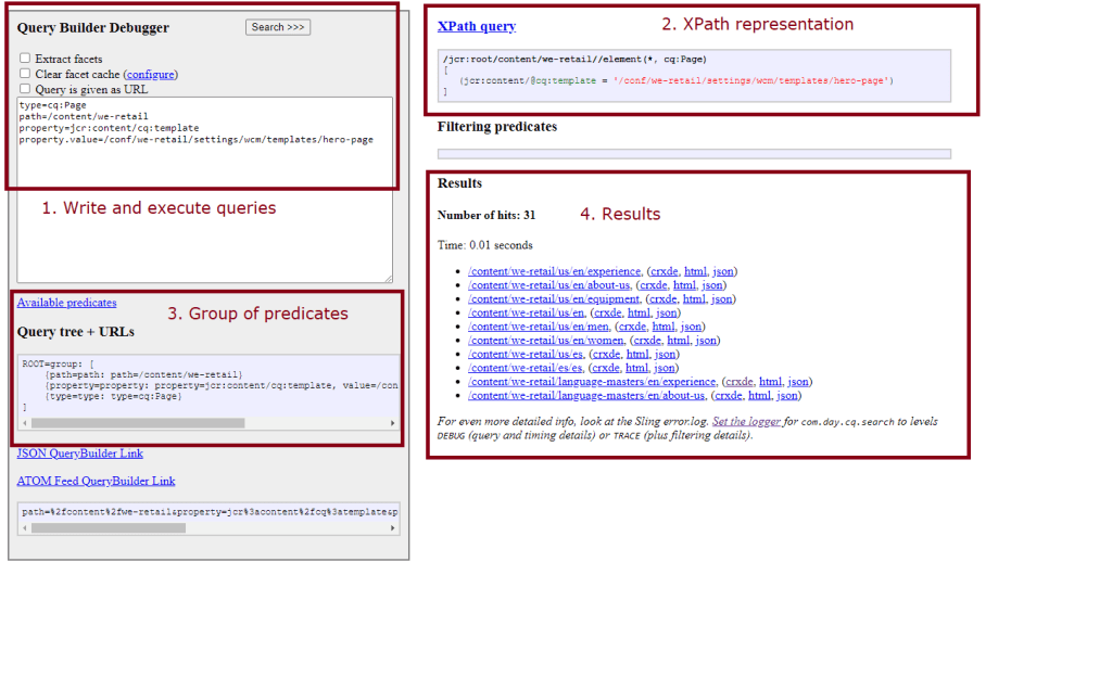 How to use Query Builder in AEM 6.5