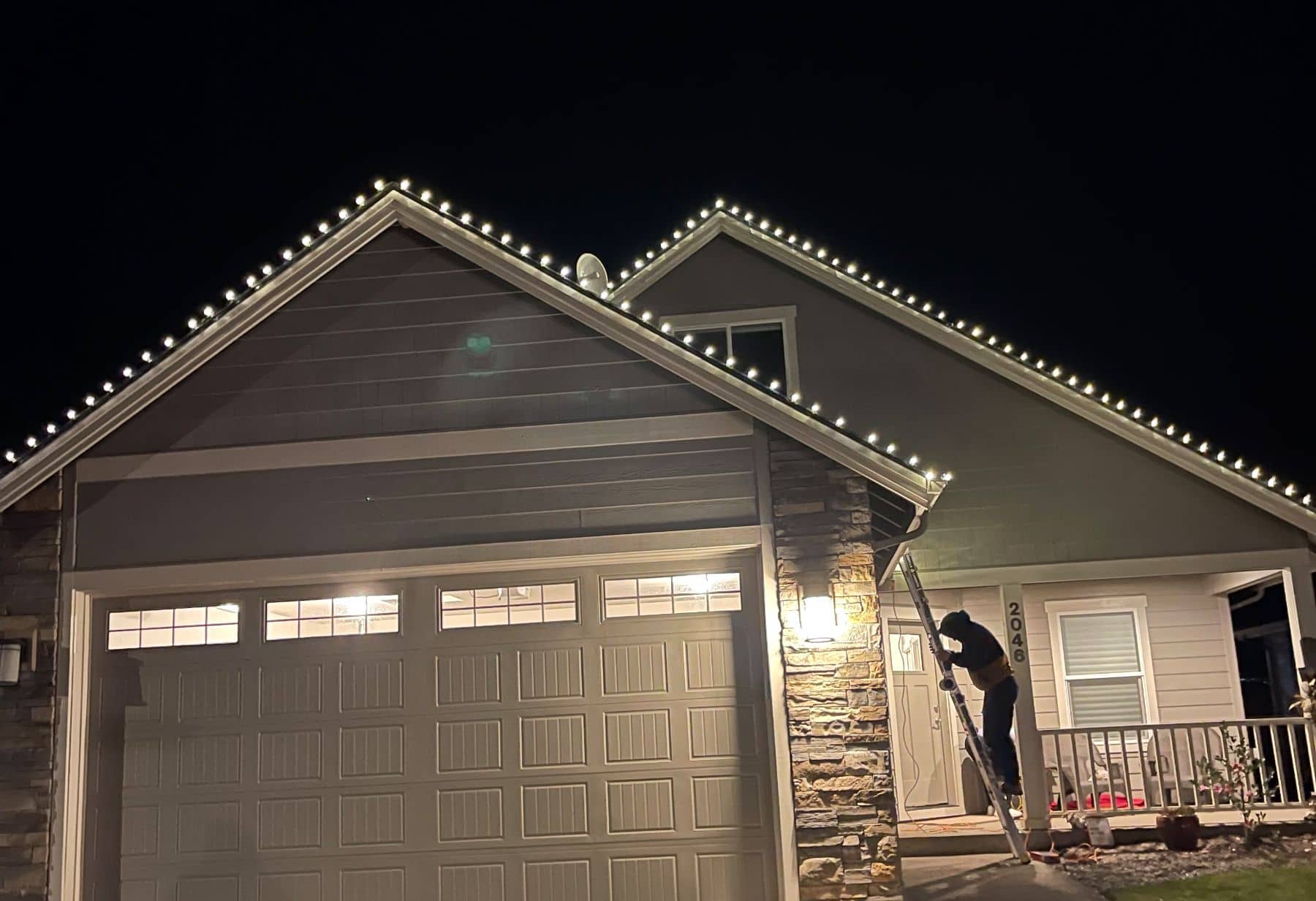 Christmas Light Hanging Adams Exterior Maintenance
