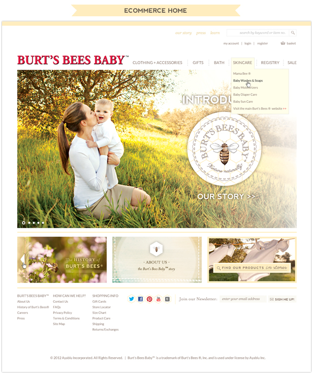 Translating Branding to the  Burt's Bees Baby Aeolidia