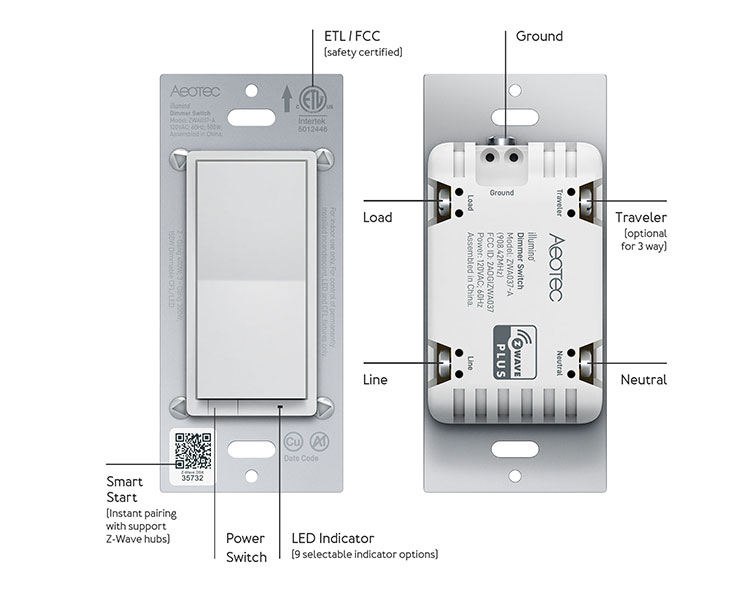 Illumino Dimmer Switch Aeotec