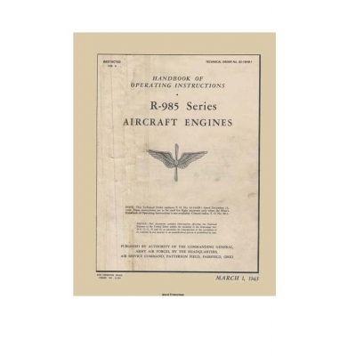 Pratt and Whitney R-985 Series Operating Instructions 02-10AB-1