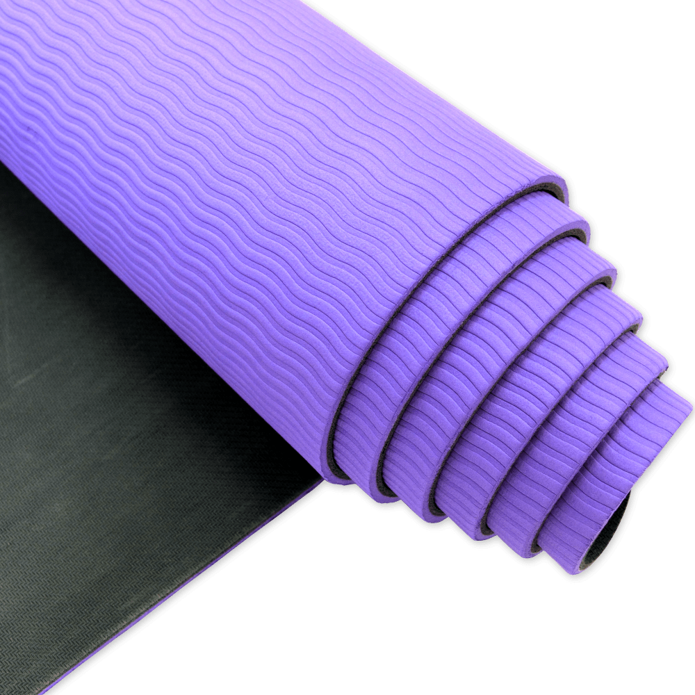 EcoFriendly Yoga Mat Organic, NonSlip, Purple