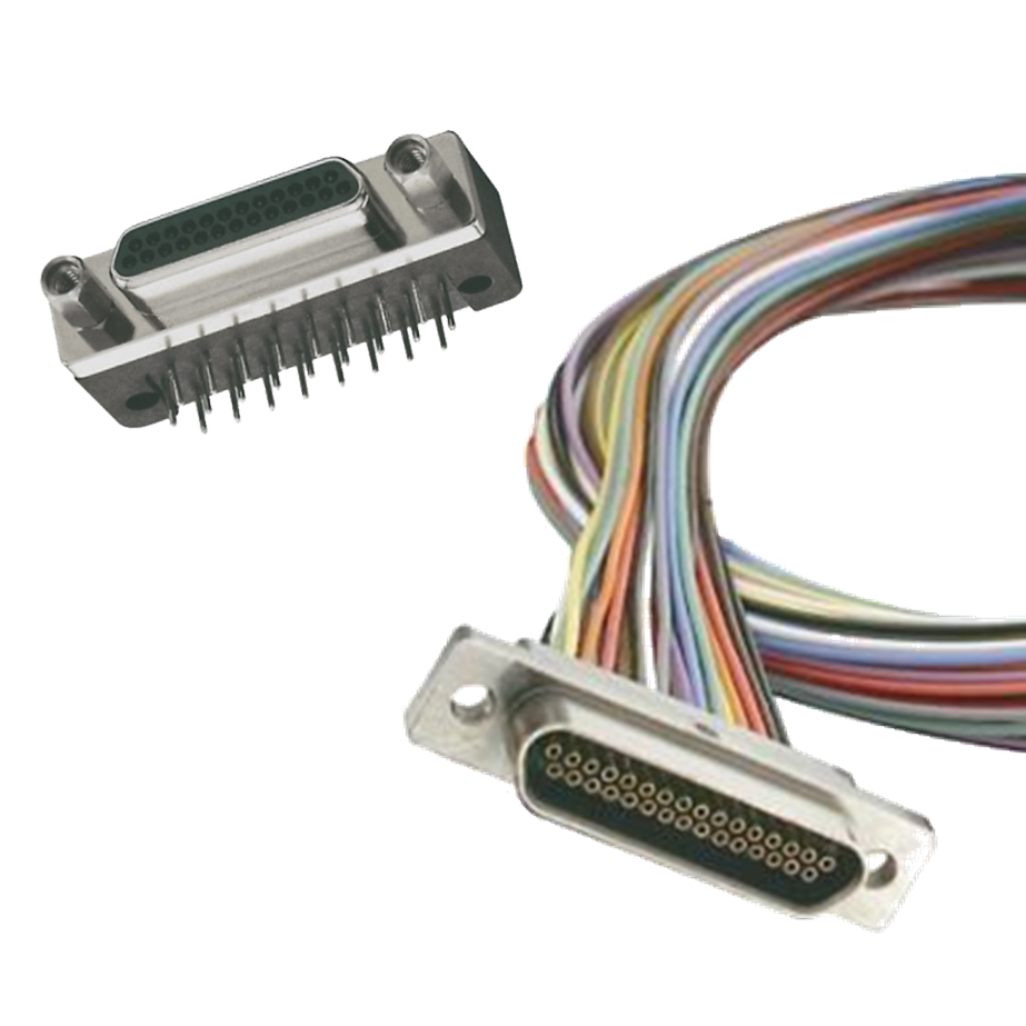 Item 100RN09PB, MicroD Harnessed Connectors, Series 100, 102, 104