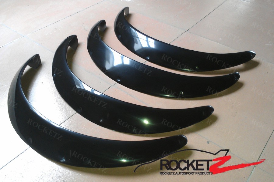 JDM Universal Fender Flares w/ Rivet Pockets 4PCs FULL SET USA Canada