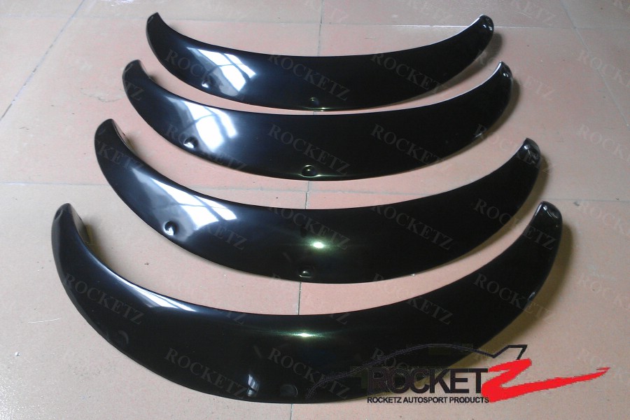 JDM Universal Fender Flares w/ Rivet Pockets 4PCs FULL SET USA Canada