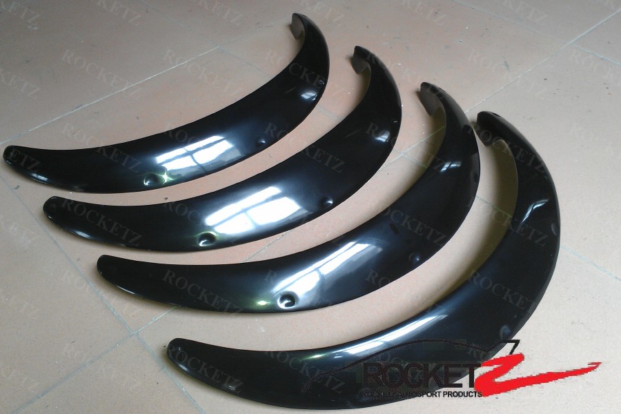 JDM Universal Fender Flares w/ Rivet Pockets 4PCs USA HIGH QUALITY