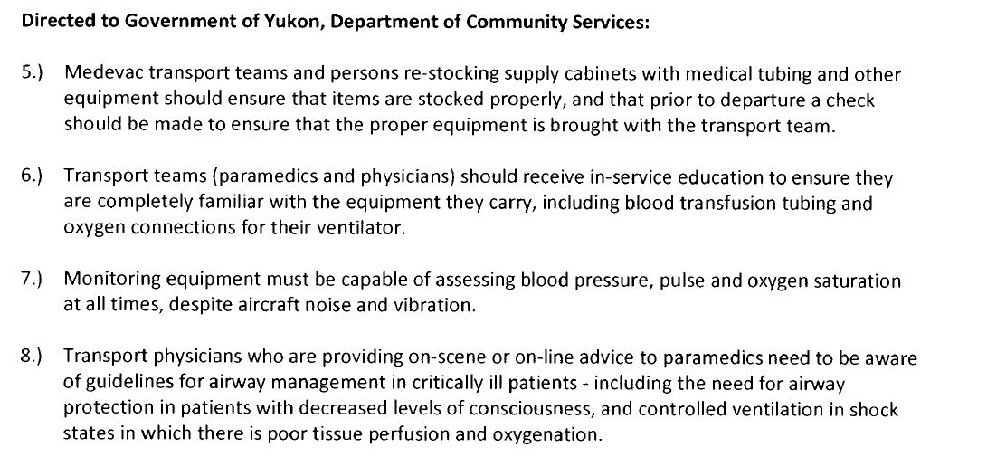 Medevac Misadventure Inquest in the Yukon Aerossurance