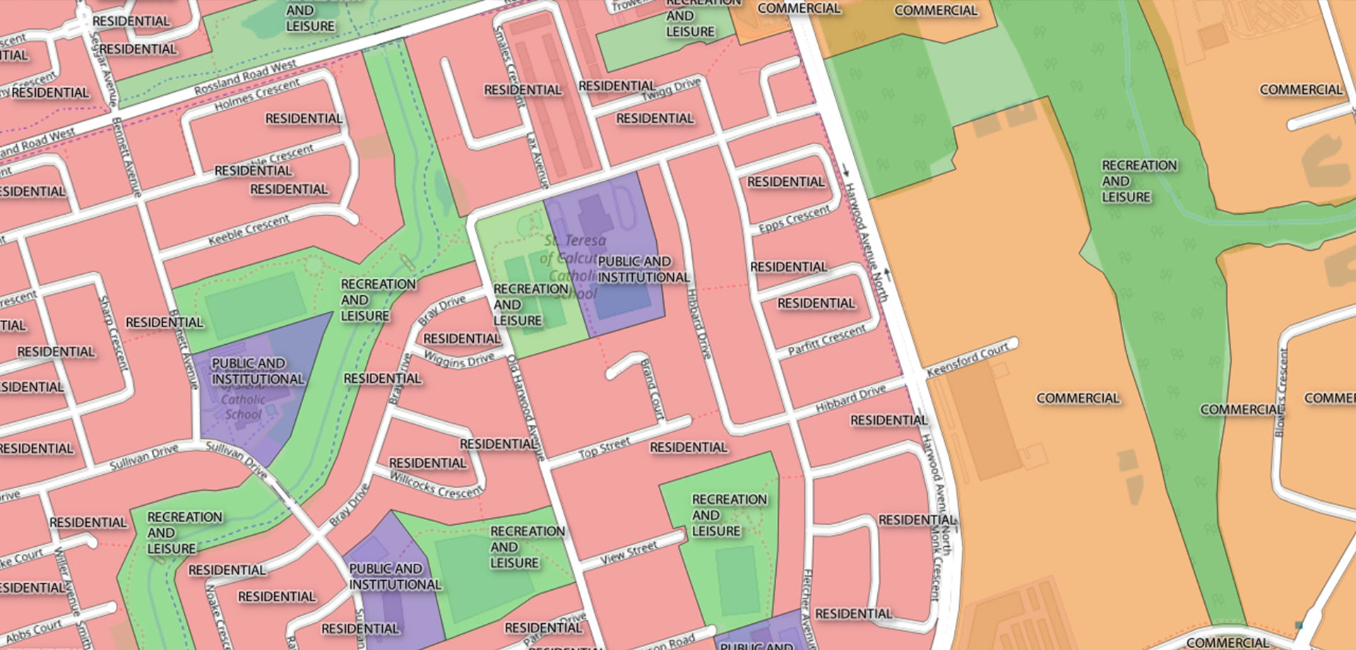 Land Use Polygons Municipality Zoning Data Land Use Shapefile