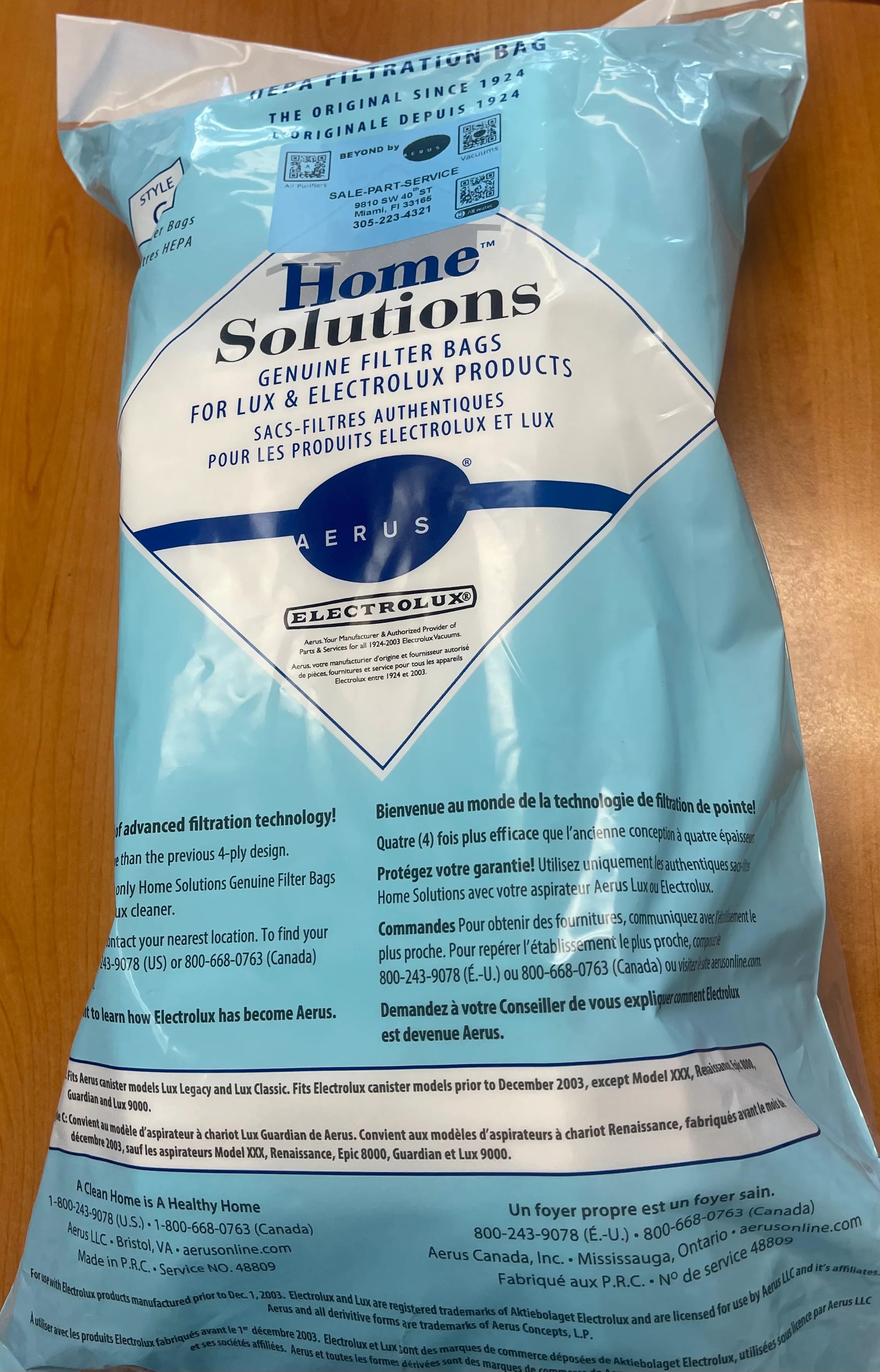 New Design Anti allergy (Style C) Home Solutions™ HEPA Filter Bags