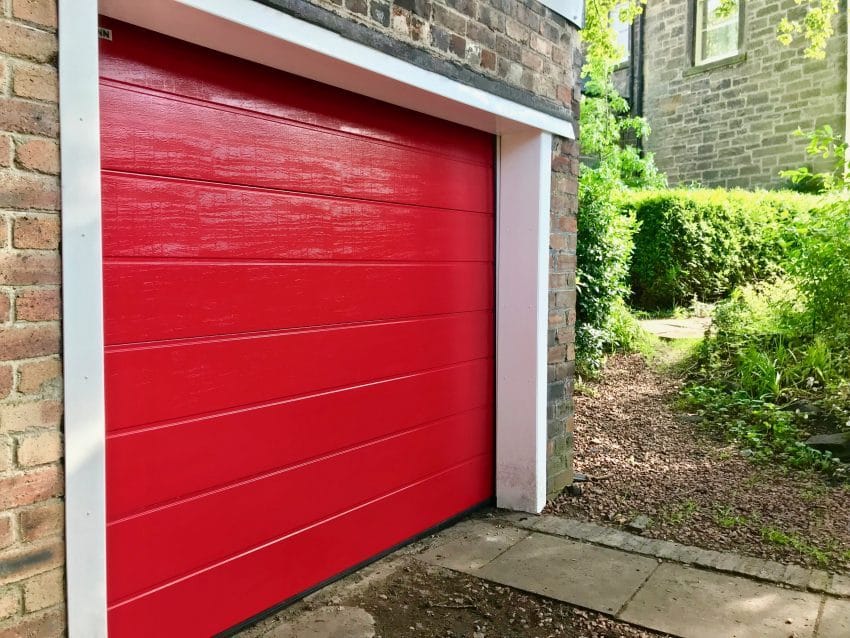 New Automatic Sectional Garage Door Edinburgh · AES New Automatic Sectional Garage Door Edinburgh · AES