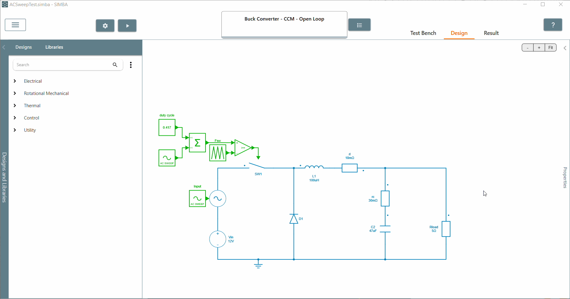 AC Sweep SIMBA Documentation