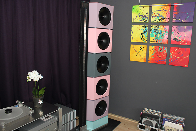 Ronald Wanders Open Baffle with AE Dipole12 and DIY ribbon