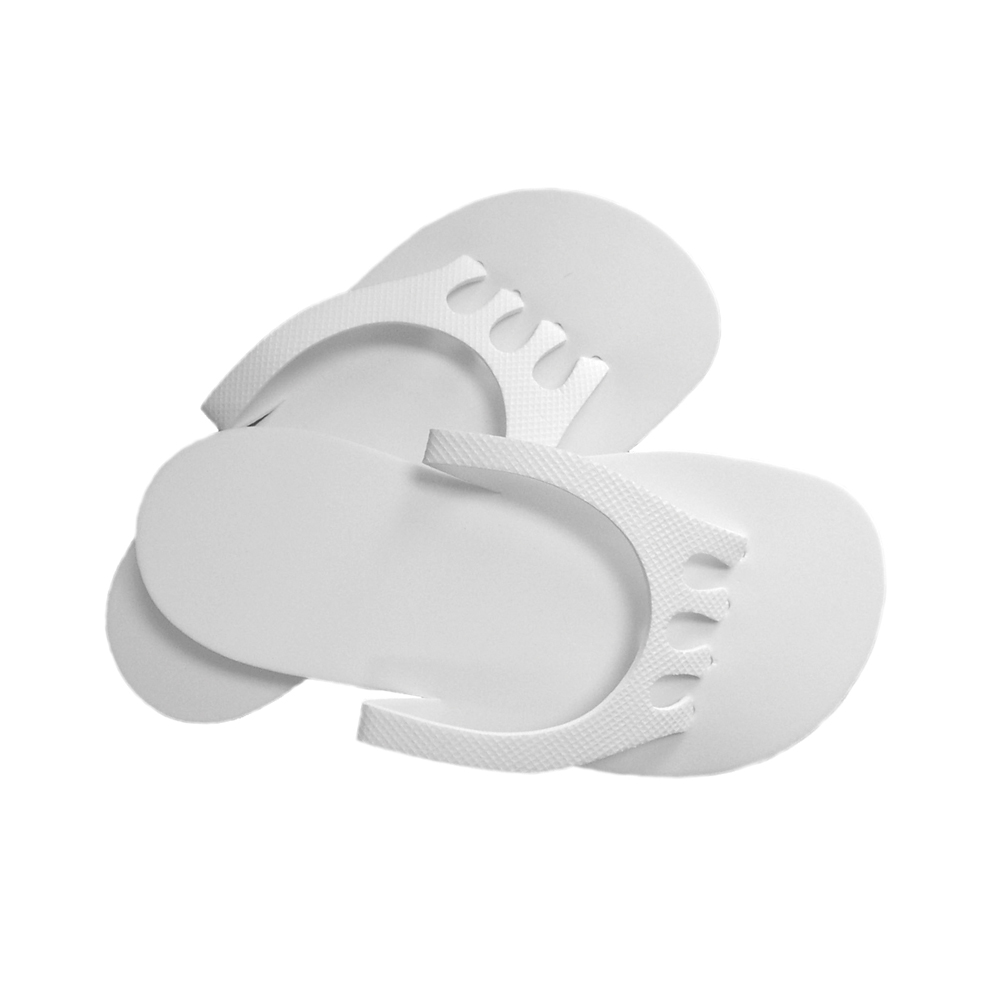 Spa slipper white with toe seperator Aesthe Source