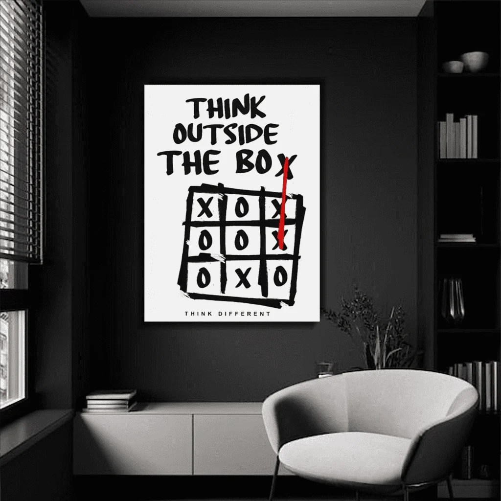 Buy Think Outside The Box Canvas Wall Art Aesthesy