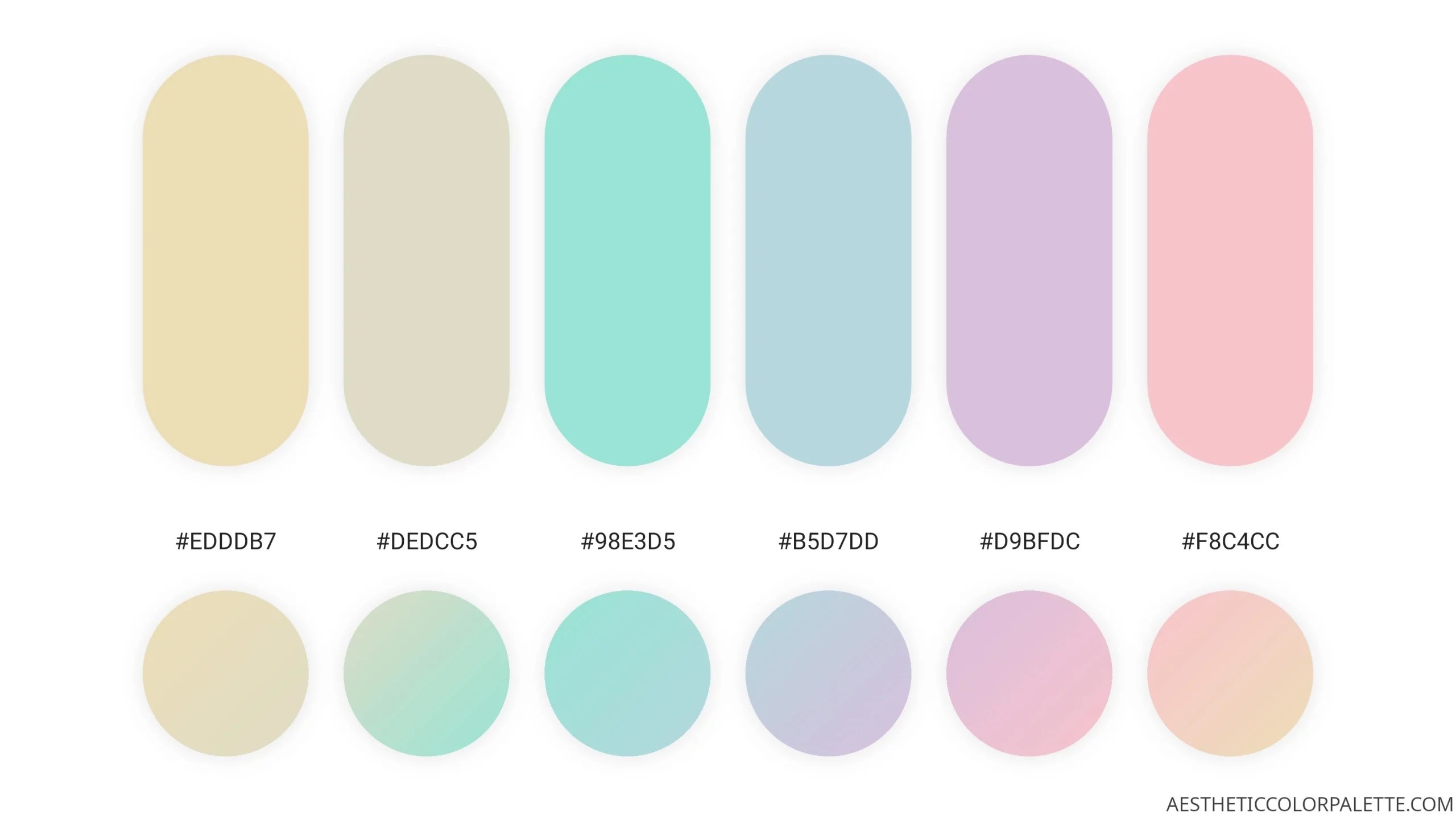 Cute Color Palettes Aesthetic Color Palette