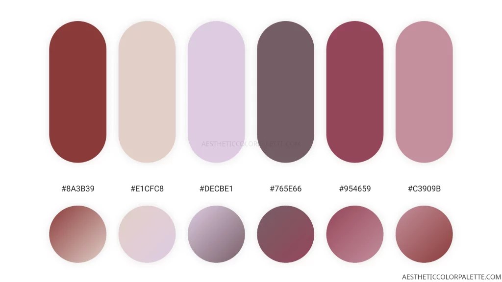 Seashell Colors Aesthetic Color Palette