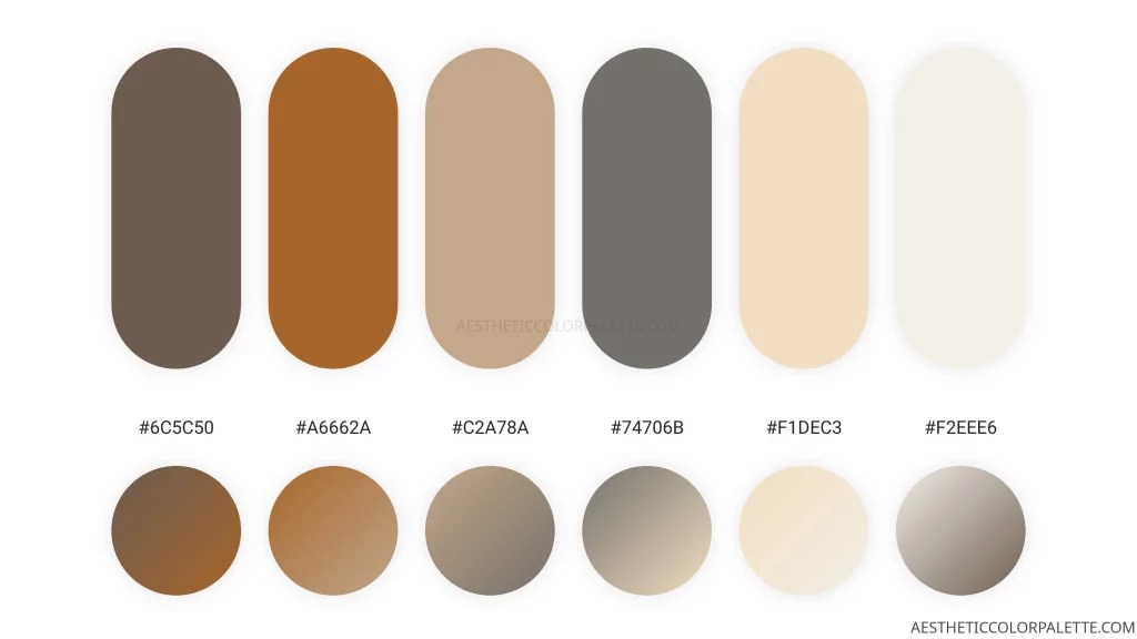 Seashell Colors Aesthetic Color Palette