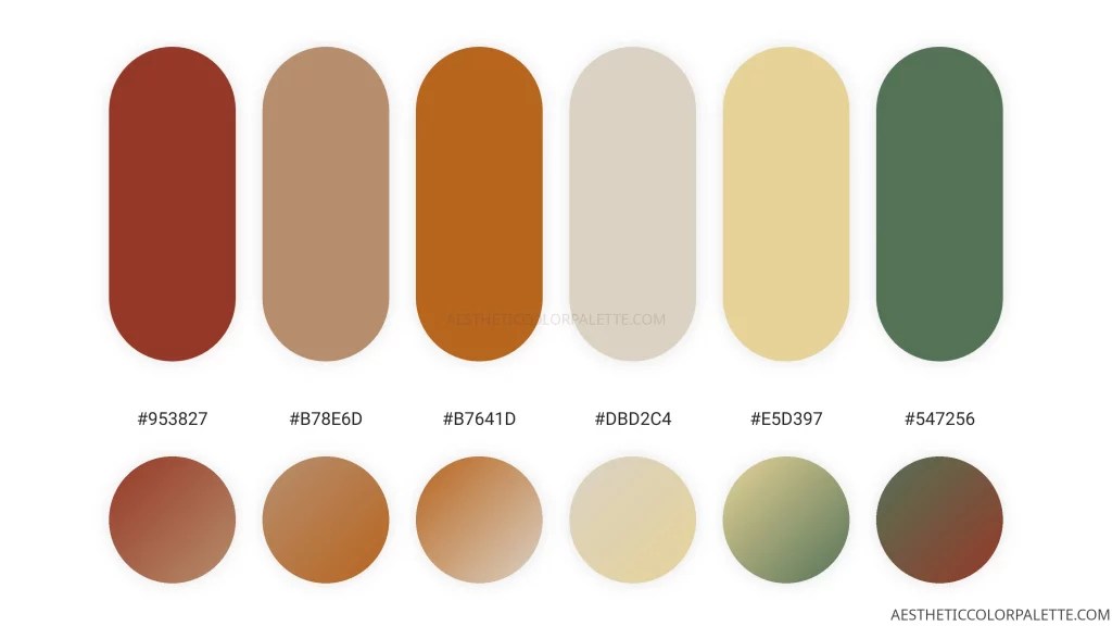 Seashell Colors Aesthetic Color Palette