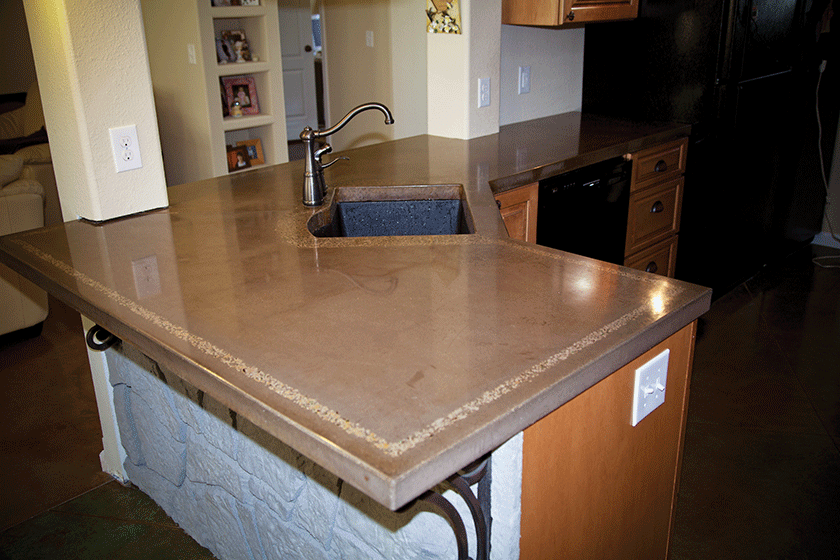 Kitchen Countertop Aesthetic Concrete Design Omaha, NE