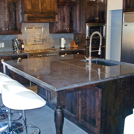 Kitchen Countertop Aesthetic Concrete Design Omaha, NE