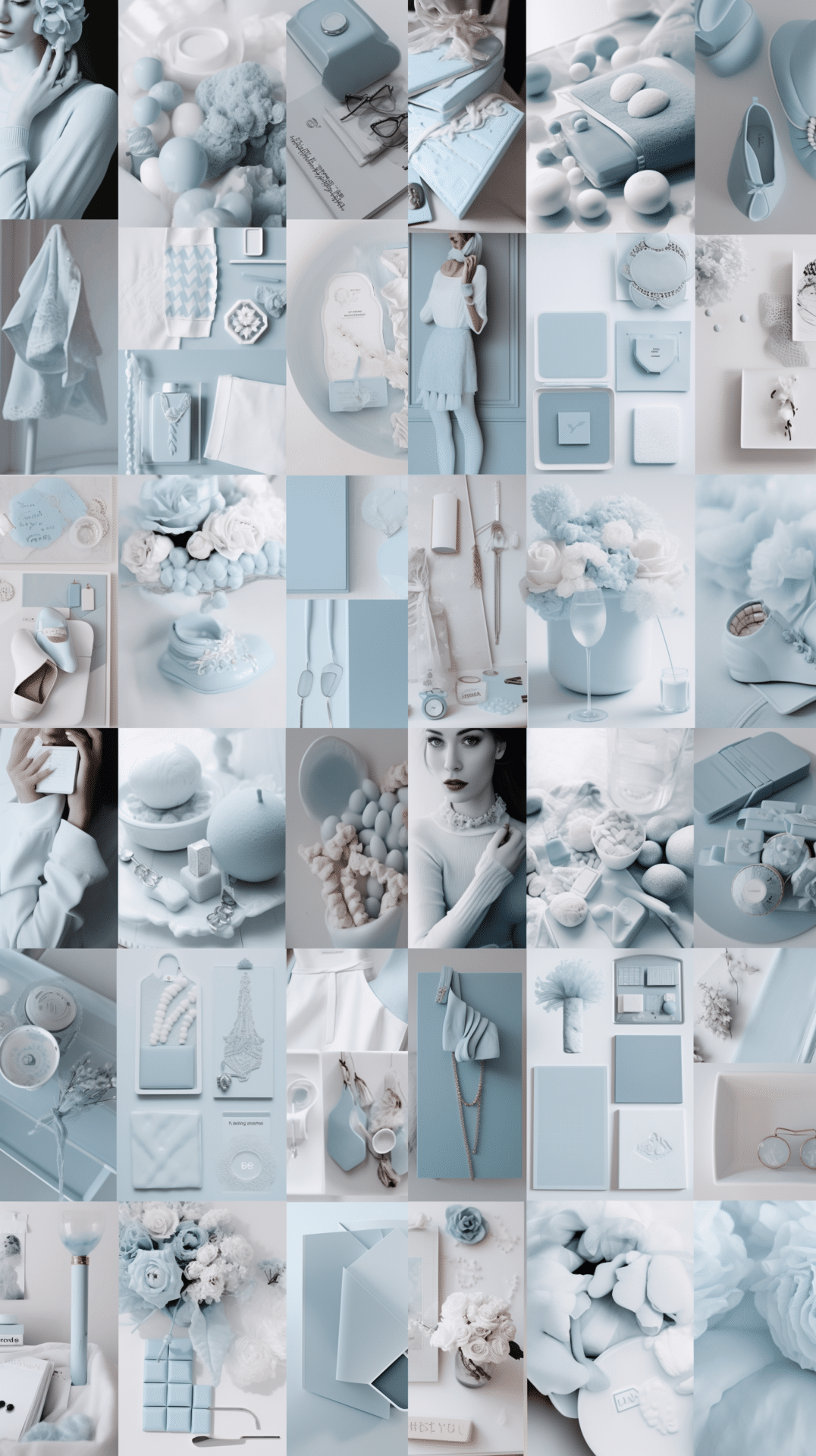 Light Blue Aesthetic Collage
