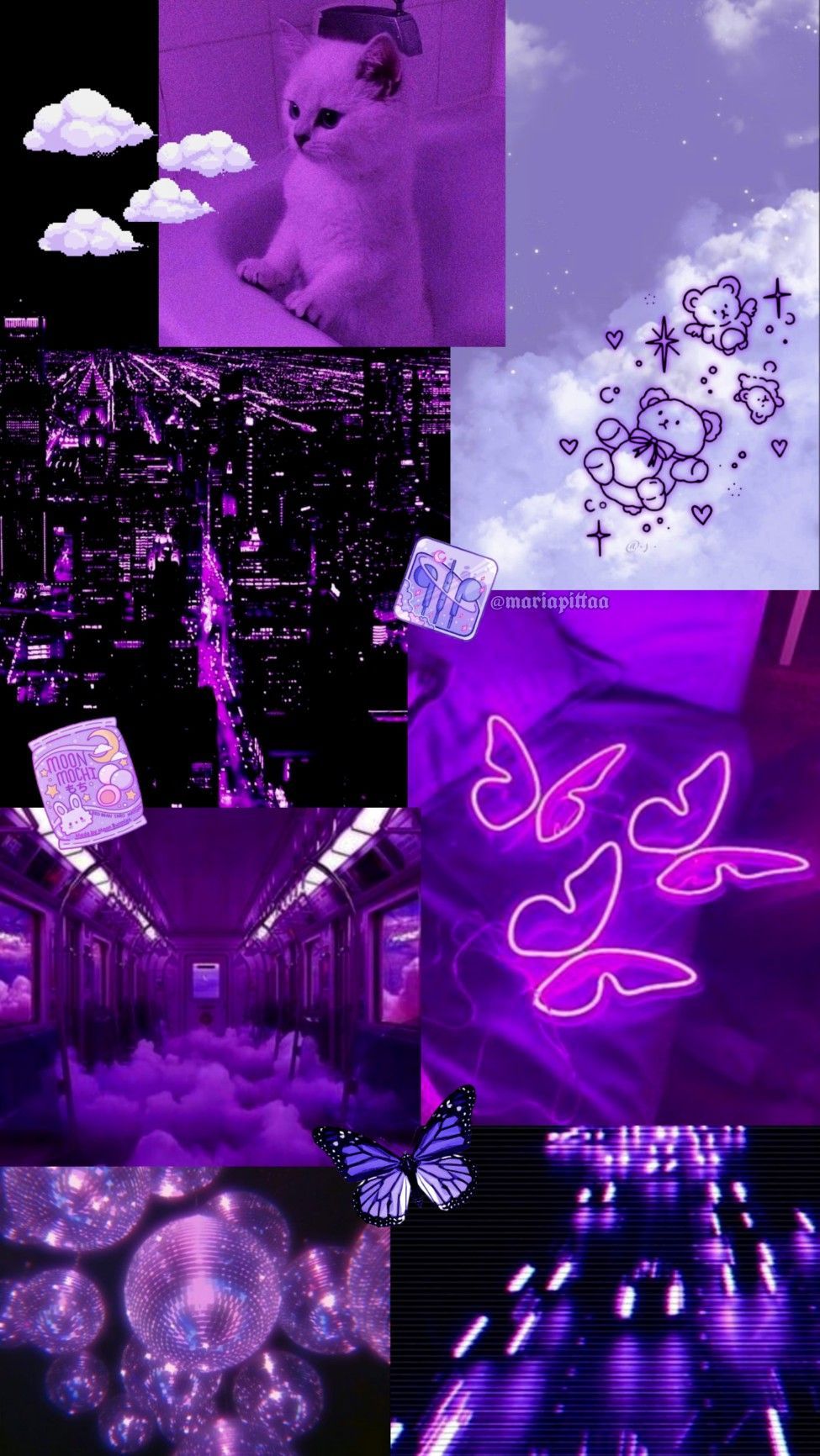 Purple aesthetic background by ballzaks