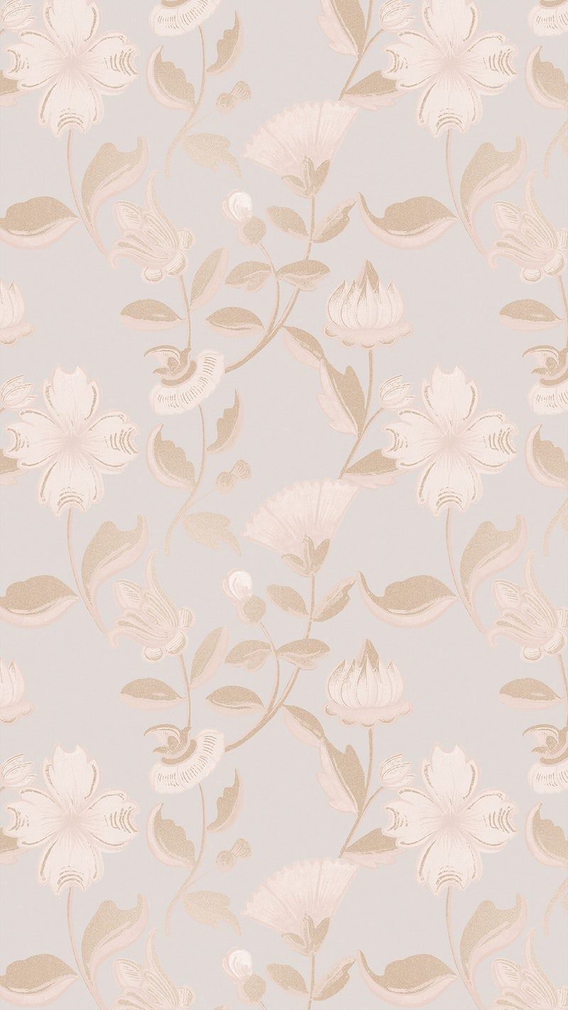 Floral Pattern Neutral Image Wallpaper by riggerrig
