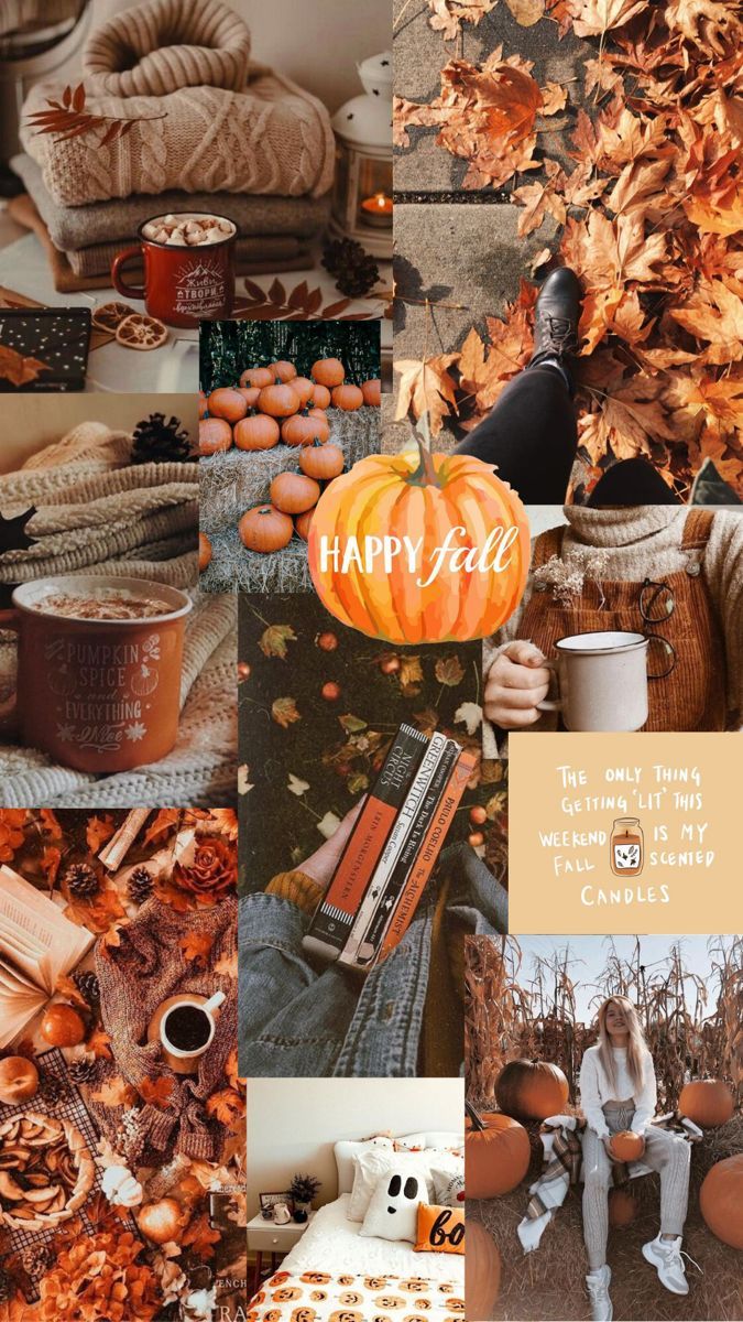 Autumn Collage Aesthetic Wallpaper by dominomuthpucka
