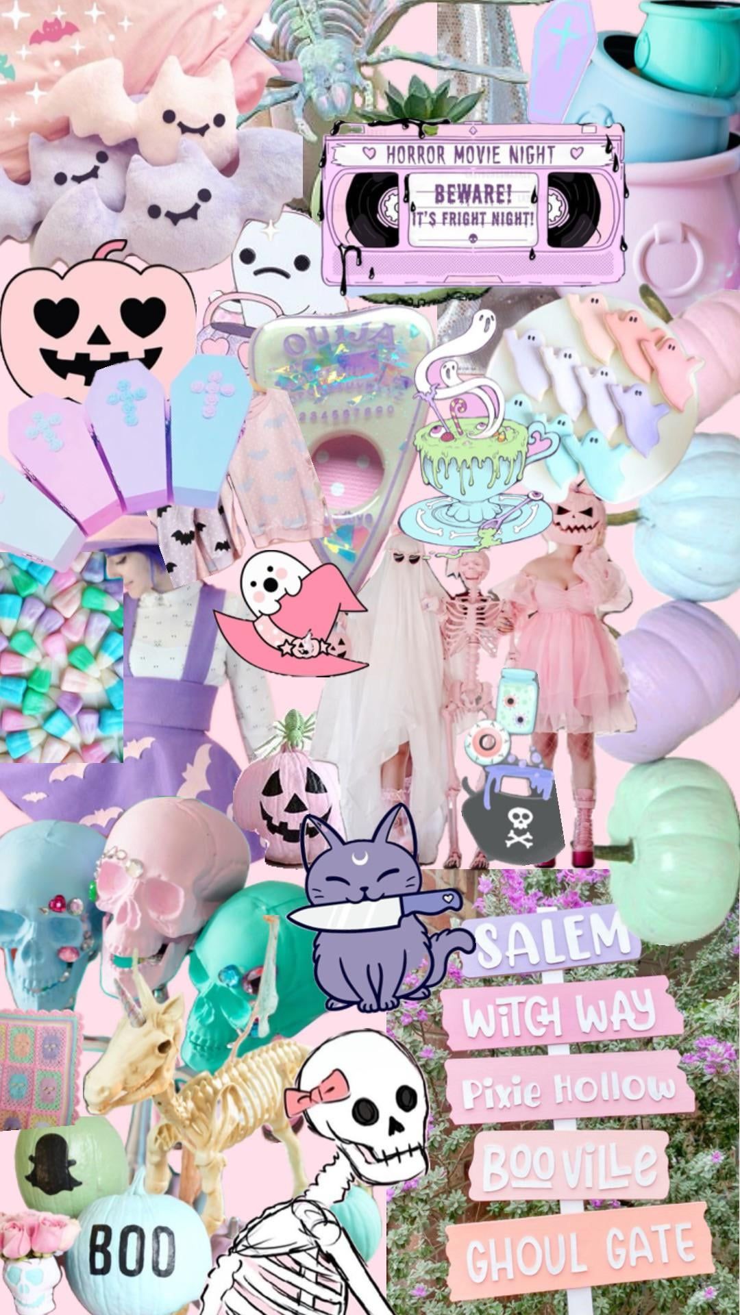 Pastel Halloween wallpaper I made by NoClueInHighSchool