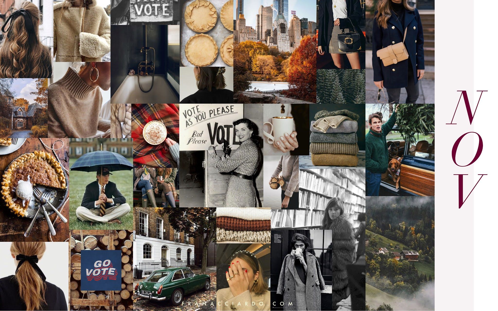 November Moodboard (Desktop Wallpaper!) by catgrogers