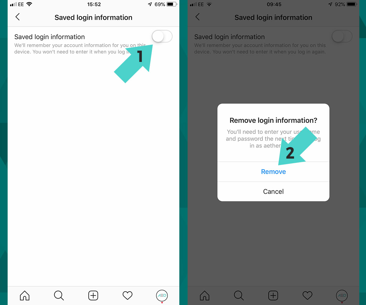 How to Remove Instagram Account From App Aether Digital