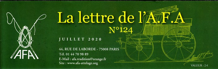 Le site de l'Association Française d'Attelage La Lettre de l'AFA » La